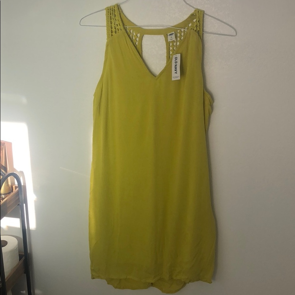 Old Navy - cocktail dress - neon